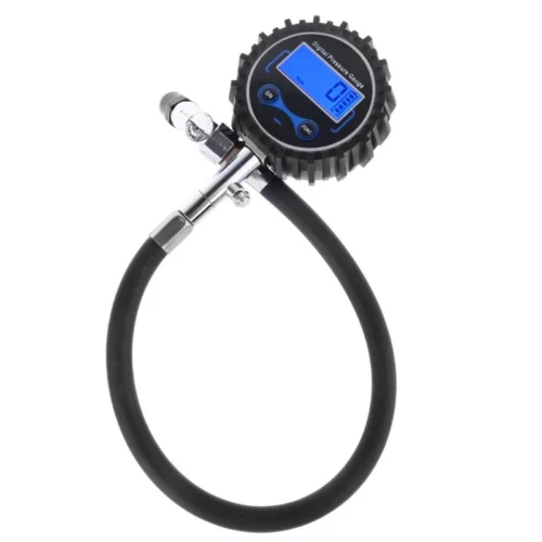 1c24abaa11068bf7a9485898eb2427f2.webp Digital Tire Pressure Gauge 200 PSI Interchangeable Air Chuck for Cars Motorcycle Rv SUV Truck TPMS Bike Tyre