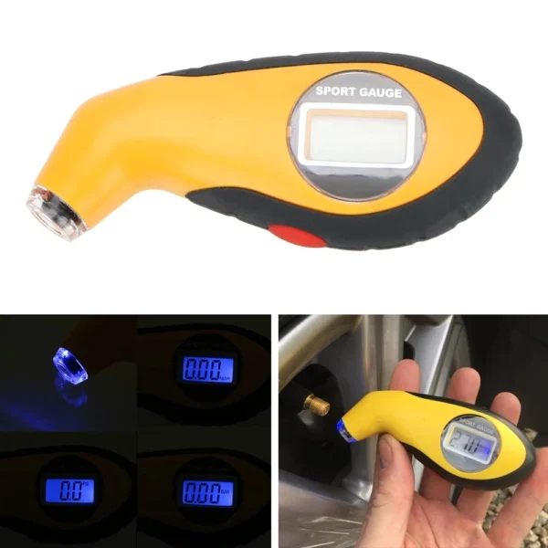 KINGBOLEN Electronic Digital LCD Car Tire Manometer Barometers Tester