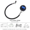 Digital Tire Pressure Gauge 200 PSI Interchangeable Air Chuck for Cars Motorcycle Rv SUV Truck TPMS Bike Tyre