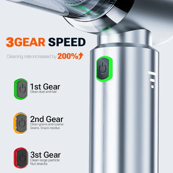 SZUK Car Vacuum Cleaner 180000PA Wireless Portable Cleaning Machine for Keyboard Powerful Mini Handheld Cleaner for Car