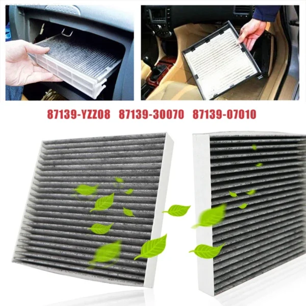 Car Pollen Cabin Air Filter 87139-YZZ08 87139-30070 87139-07010 for Toyota Auris Avensis Camry Corolla Hilux RAV4 Prius Yaris