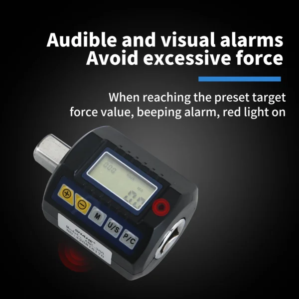 SHAHE Digital Torque Adapter 1/2"Drive Include Adapters for 3/8" and 1/4" Electronic Torque Wrench Bike Set Car Repair Bicycle