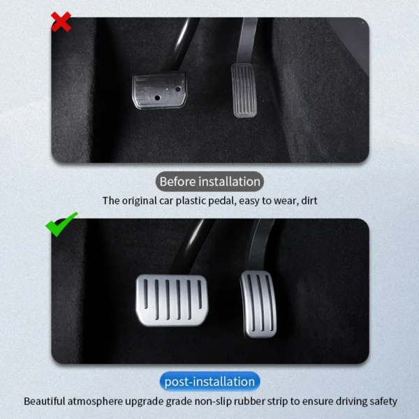 For Tesla Model Y Juniper 2025-2020 Launch Model 3 2017-2024 Highland Accelerator Brake Pedal Anti Slip Foot Rest Cover