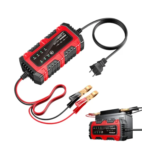 S1f20d35ba2b14b629166b97f6606d4d2C.webp Car Battery Trickle Charger and Maintainer 1.5A 6V/12V Truck Trickle Battery Charger Automatic Tender Maintainer for Motorcycle