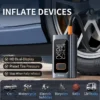 BUVAYE Car Jump Starter Power Bank Portable Air Pump 10000 mAh Auto Booster Emergency Starting Device For Petrol Diesel EV‌