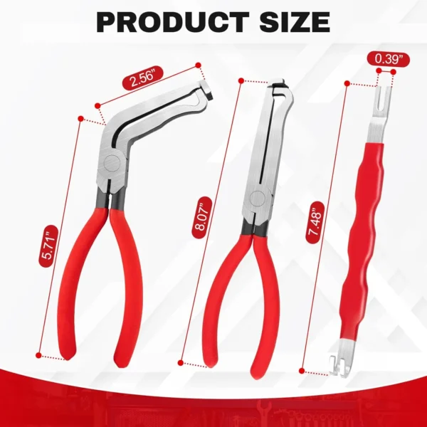 3pcs Electrical Disconnect Pliers, Automotive Electrical Connector Removal Tool, Connector Separator for Cars, Trucks, SUVs