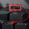 Car Battery Trickle Charger and Maintainer 1.5A 6V/12V Truck Trickle Battery Charger Automatic Tender Maintainer for Motorcycle