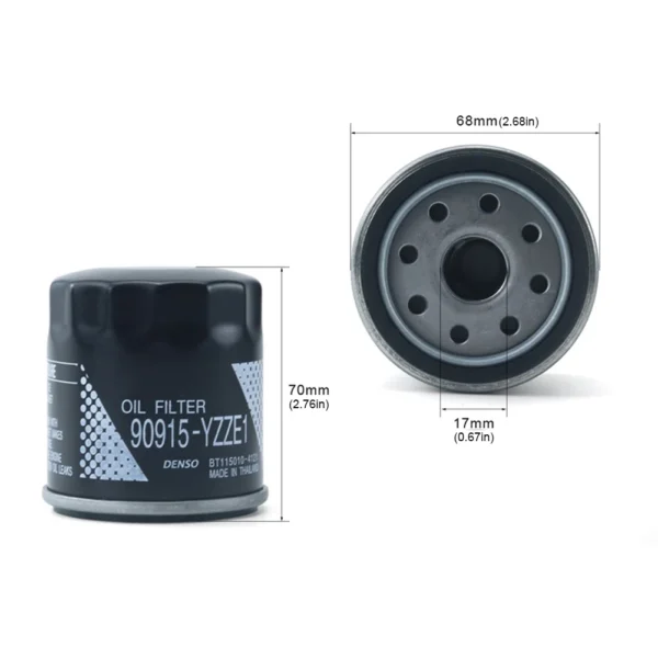 Engine Oil Filter 90915-YZZA3 YZZE1 for Toyota Avensis T22 T25 Replacement