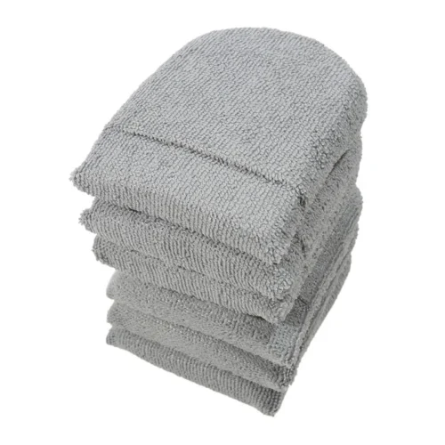 6pcs Soft Microfiber Car Wax Applicator Mitts Polishing Sponge Wax Foam Applicator Pad For Car Cleaning Auto Detailing