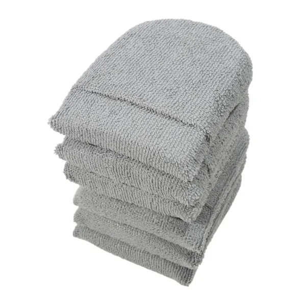6pcs Soft Microfiber Car Wax Applicator Mitts Polishing Sponge Wax Foam Applicator Pad For Car Cleaning Auto Detailing