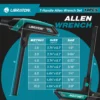 T-Handle Hex Key Set 14PCS (Metric + SAE) Allen Wrench for Car & Bike Repair
