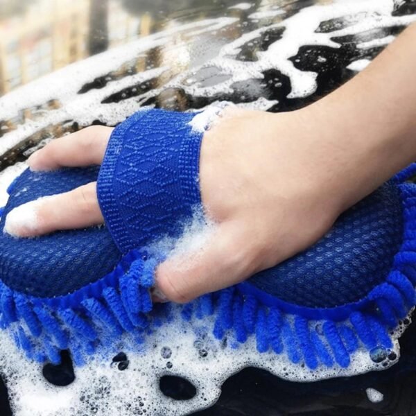 Microfiber Chenille Car Wash Sponge Cleaning Pad Soft Auto Wash Glove