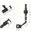 360° Rotatable Car Phone Holder Adjustable L-Shaped Mount Secure Grip Dashboard Stand