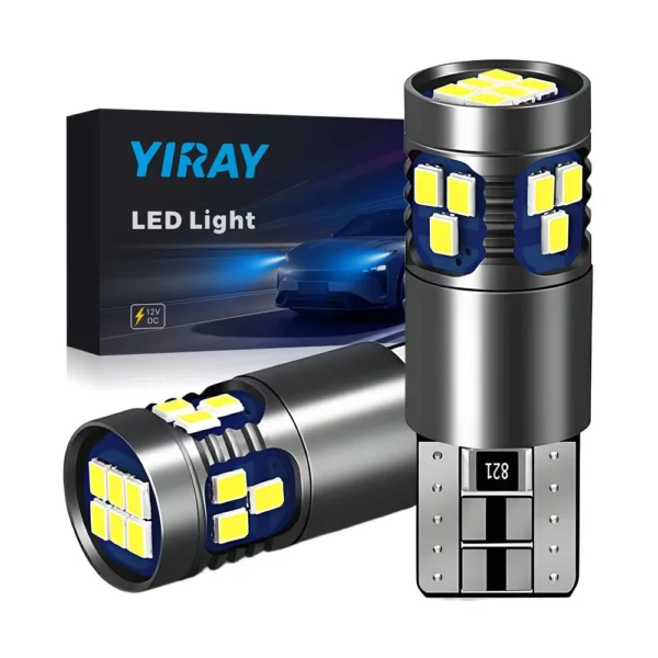 T10 LED Bulb 2pcs W5W 194 168 Canbus Interior Light License Plate Lamp