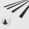 2pcs/lot Black Silicone Wiper Blade Frameless for Car Bus Windshield 26"