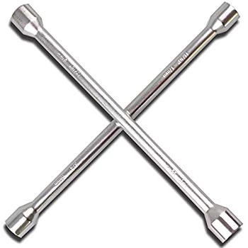 14 Inch 4 Way Cross Lug Wrench Universal Car Tire Wheel Spanner