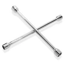 14 Inch 4 Way Cross Lug Wrench Universal Car Tire Wheel Spanner