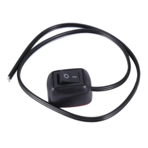 OPENMALL Universal Car Switch Paste Type Toggle Switch with Cable 100cm DC 12V for Fog Ring Drive Lights Neon Lights M8Z3