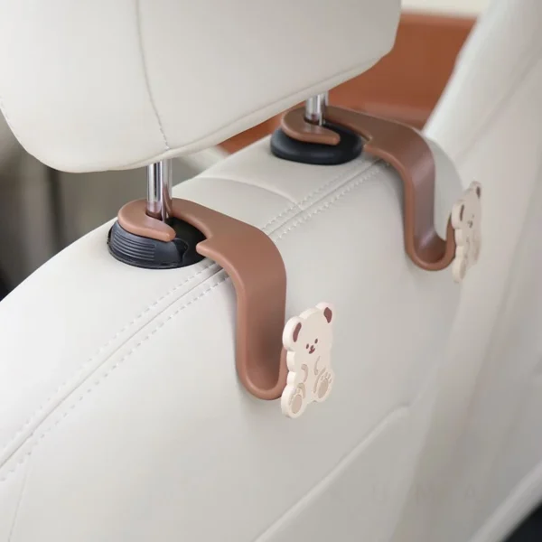 Car Hook Seat Back Small Hook Cute Cartoon Rear Multi-Function Rear Seat Hook Car Accessories