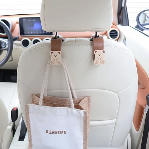 Car Hook Seat Back Small Hook Cute Cartoon Rear Multi-Function Rear Seat Hook Car Accessories