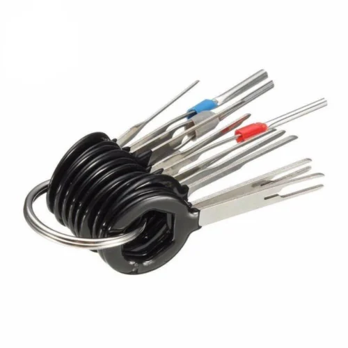 11 Pieces Of Car Wiring Terminal Disassembly Tool, Crimp Connector Extractor, Release Pin Kit