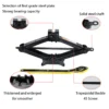 1.5 Ton Heavy Duty Jack Car Scissor Jack with Handle Lift Tire Wrench Handle Repair Tool Jack Lifting Repair Tools