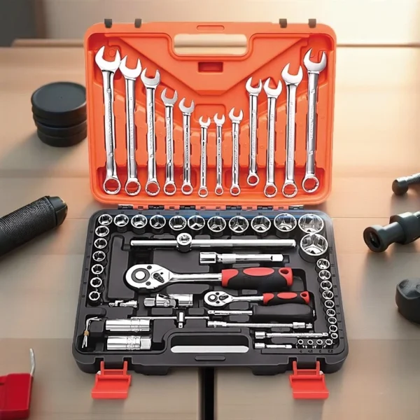 61pcs Combination Spanner Set Socket Ratchet Wrench Socket Set Wrench Tork Wrench Socket Wrench Spanner Wrench Tool Set